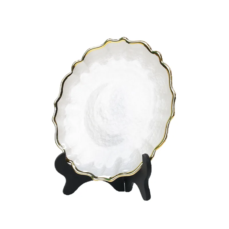 Gold rim plate
