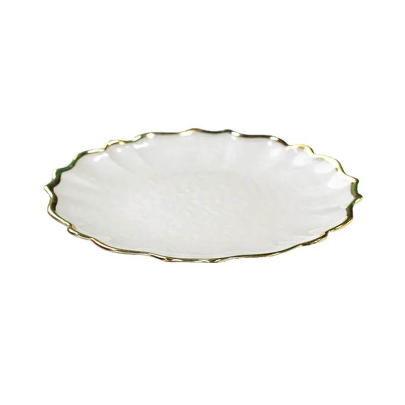 Gold rim plate