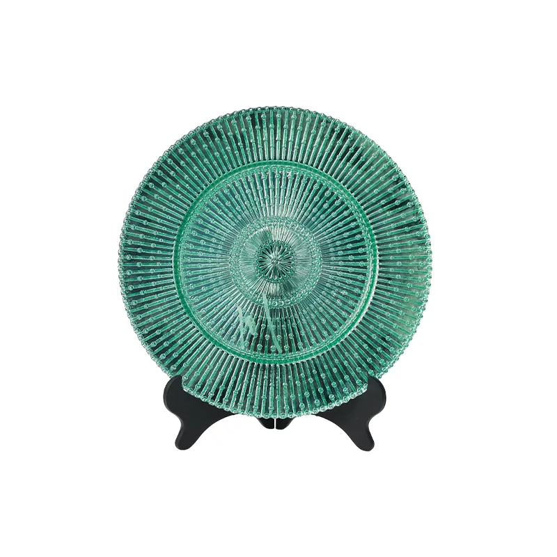 Green Round Plate
