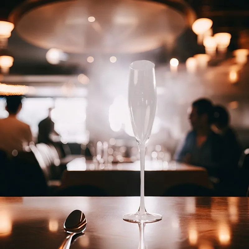 Slanted Champagne Glass