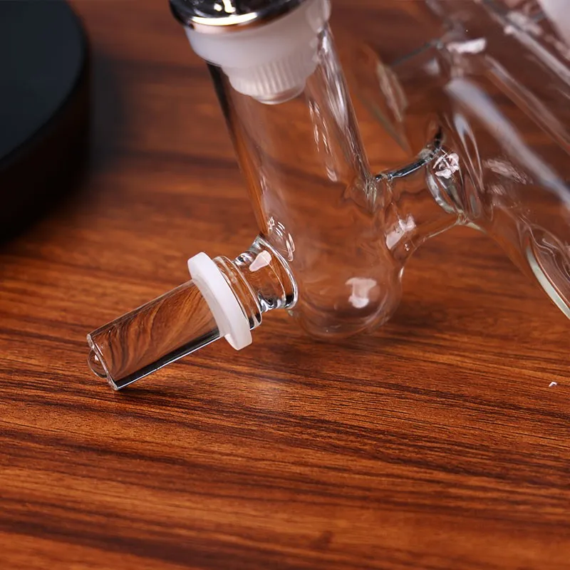 Decorative Unique Glass Decanter with Faucet