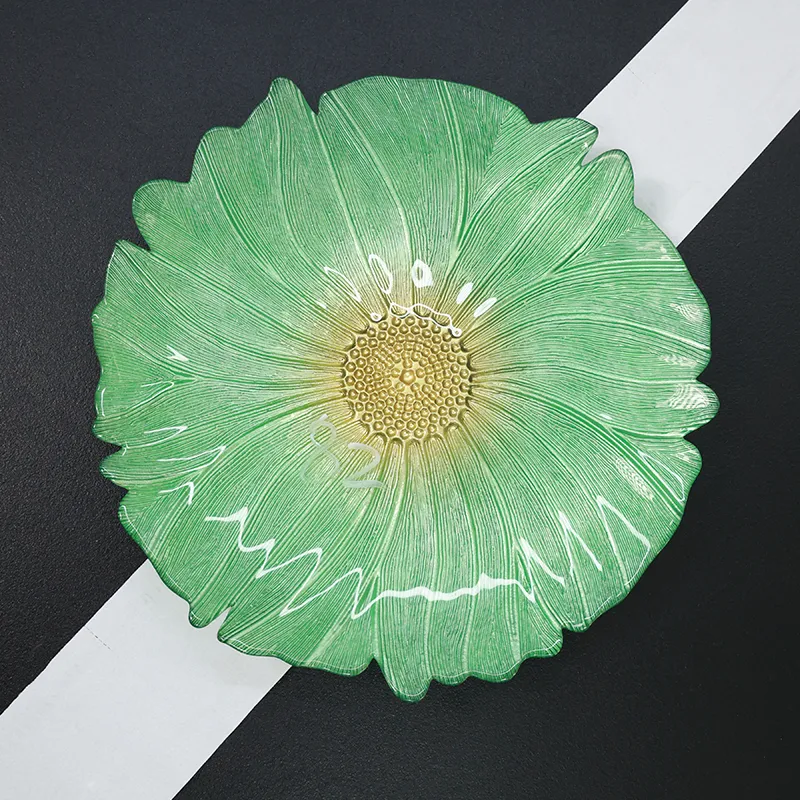 Green Petal Plate