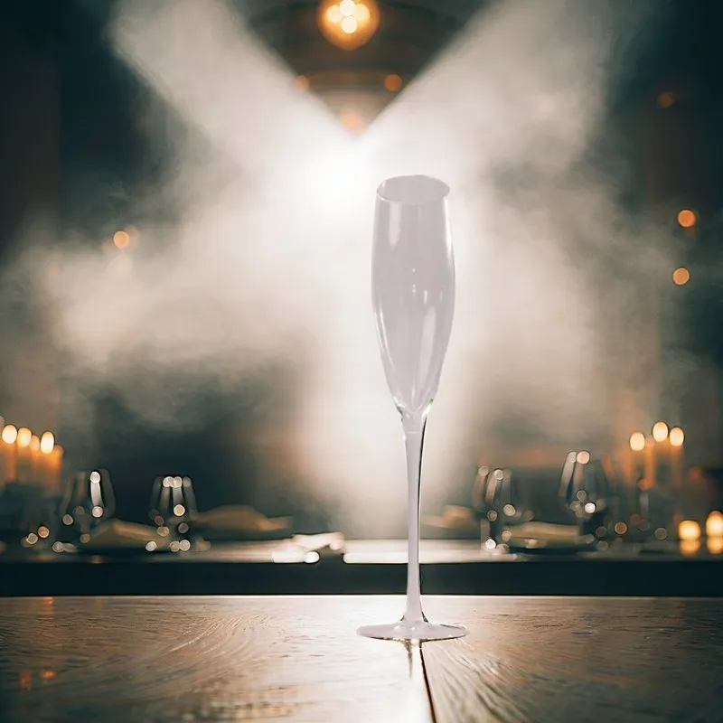 Slanted Champagne Glass