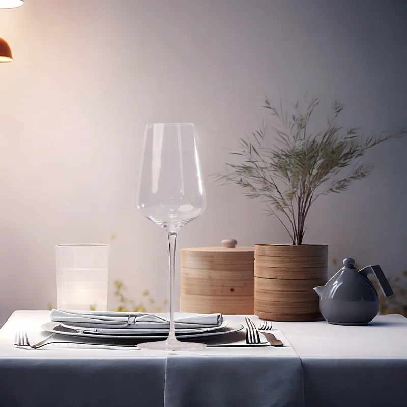 Long Stem Red Wine Glass