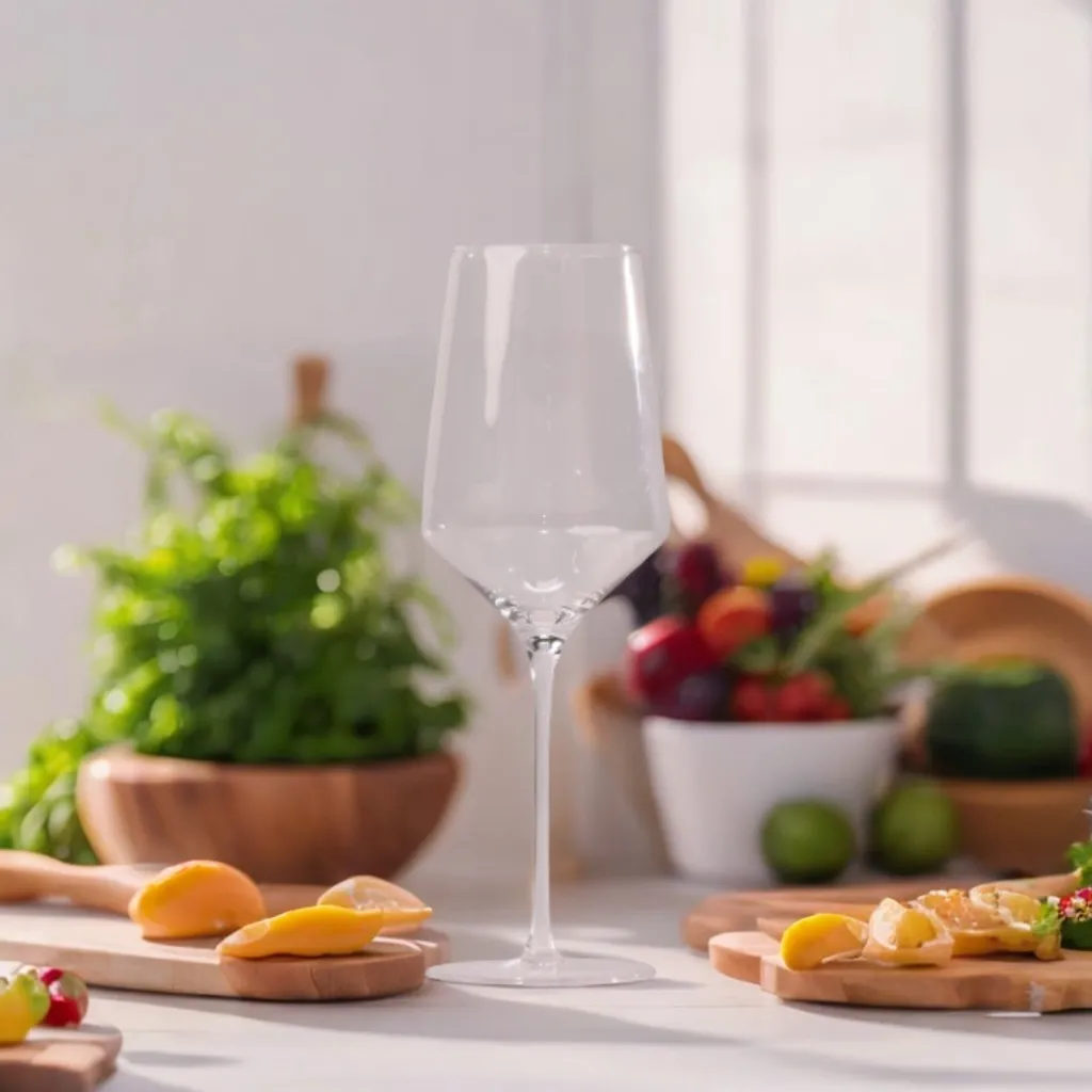 Long Stem Red Wine Glass