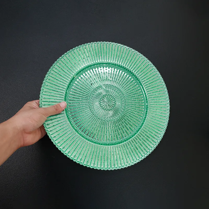 Green Round Plate
