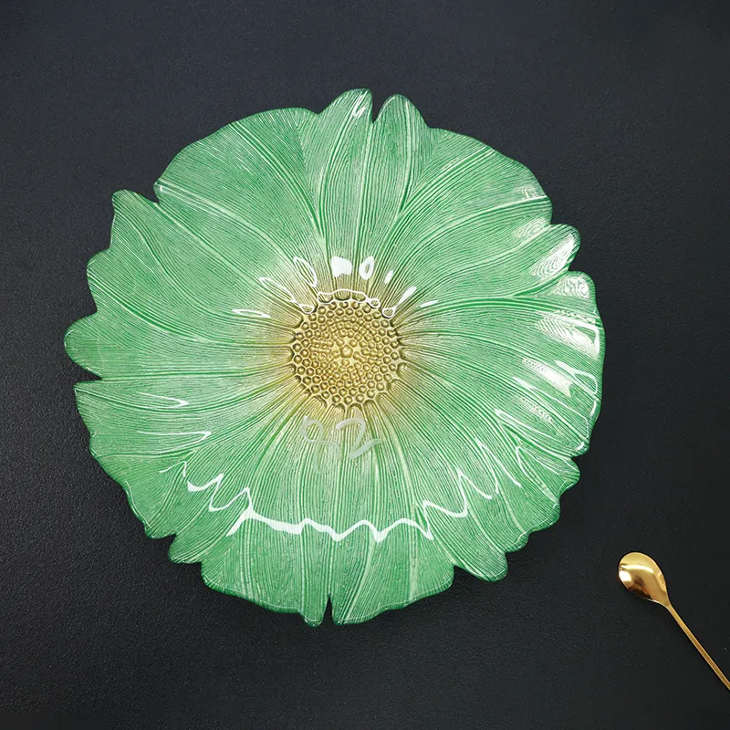Green Petal Plate