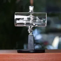 Decorative Unique Glass Decanter with Faucet