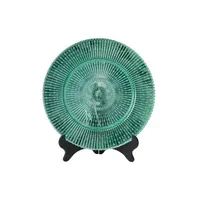 Green Round Plate
