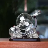 Decorative Unique Globe Glass Decanter