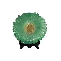 Green Petal Plate