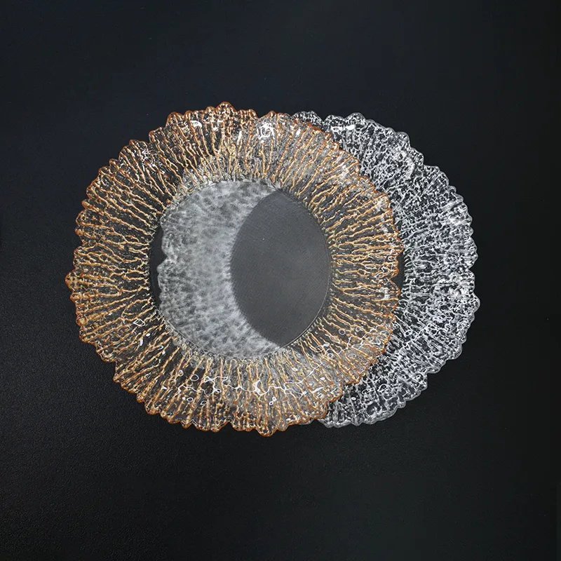  Hand-Painted Gold Black Plate