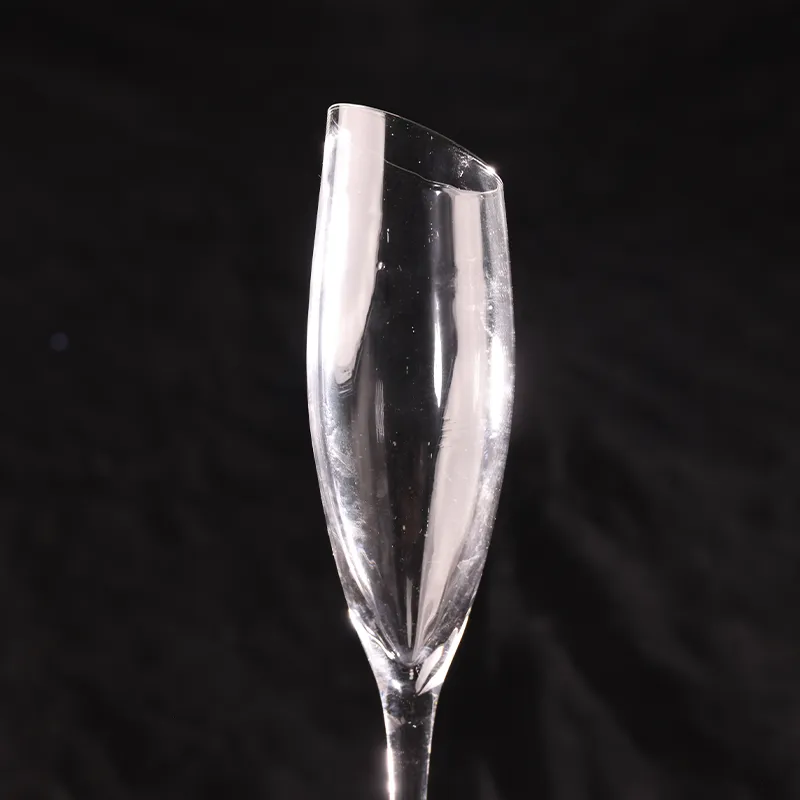 Slanted Bordeaux Glass 