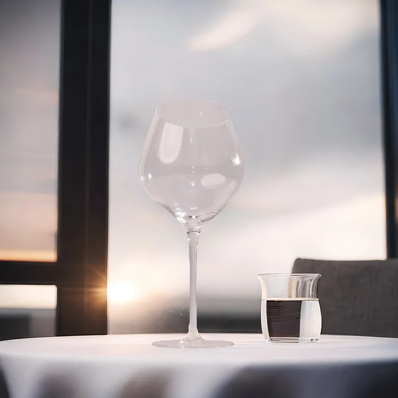 Slanted Champagne Glass